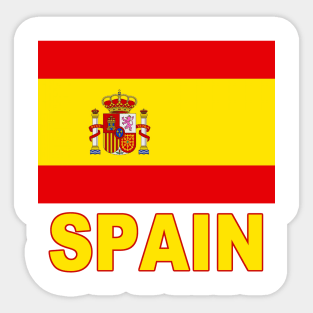 The Pride of Spain - Spanish Flag Design Sticker